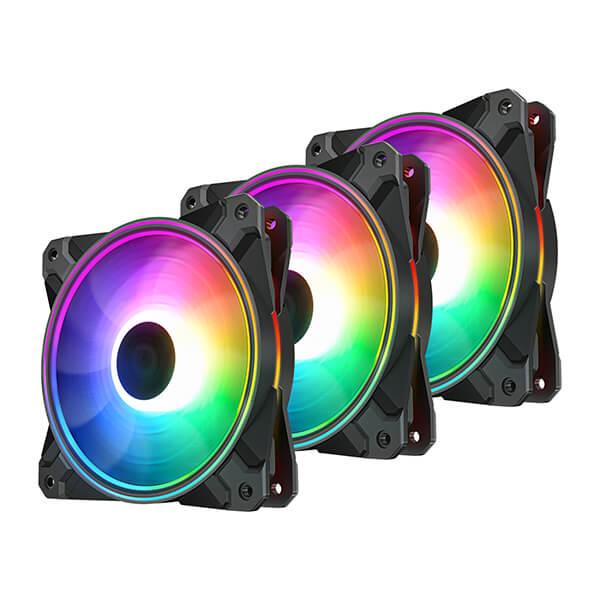 DEEPCOOL CF120 PLUS 120mm ARGB Cabinet Fan With ARGB Controller (Triple  Pack)